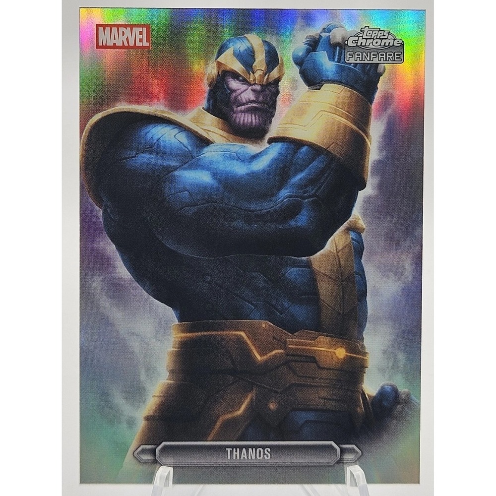 2026 Topps Chrome Marvel Comics #FF-43 Thanos Fanfare SP NEAR MINT PACK FRESH